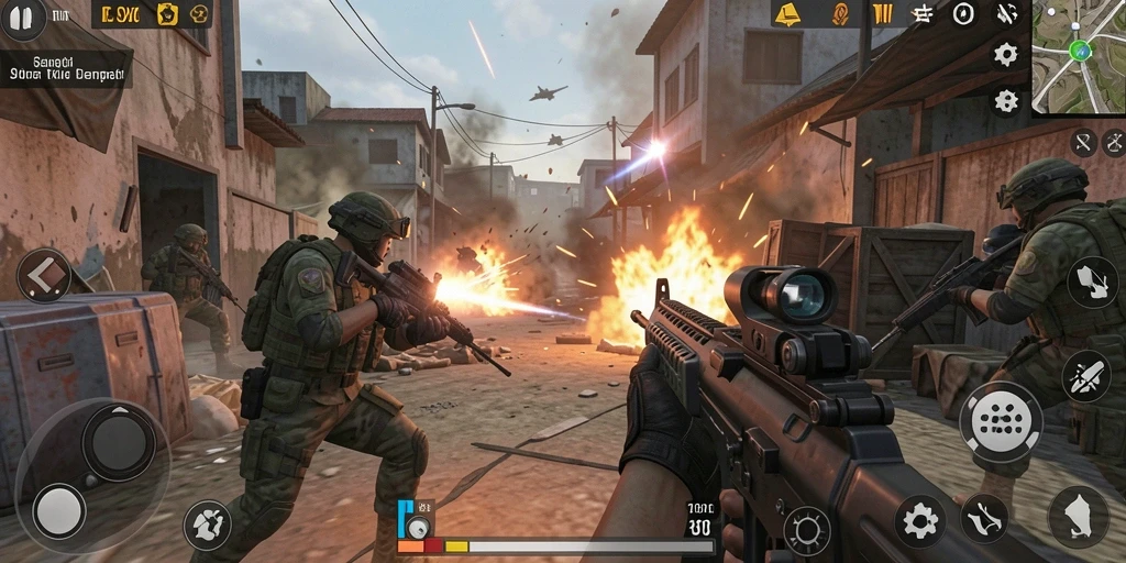 Tangkapan layar dari gameplay mendebarkan 8II di TPS.