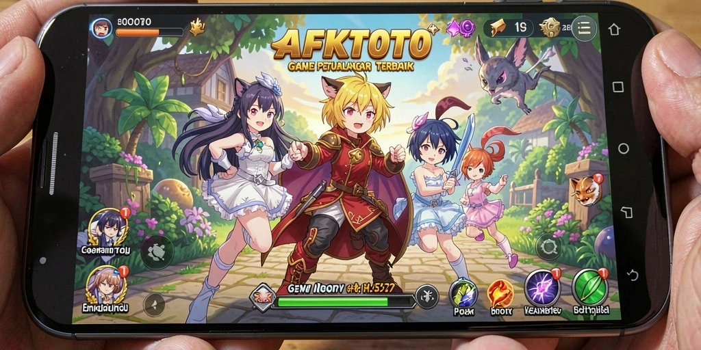 Tangkapan layar gameplay menampilkan pertarungan seru dalam AFKTOTO.