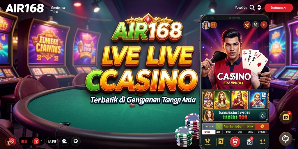 Tampilan gameplay Live Casino AIR168 yang seru dan interaktif.