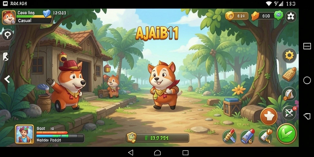 Screenshot gameplay AJAIB11 menampilkan keseruan dalam bermain Casual.