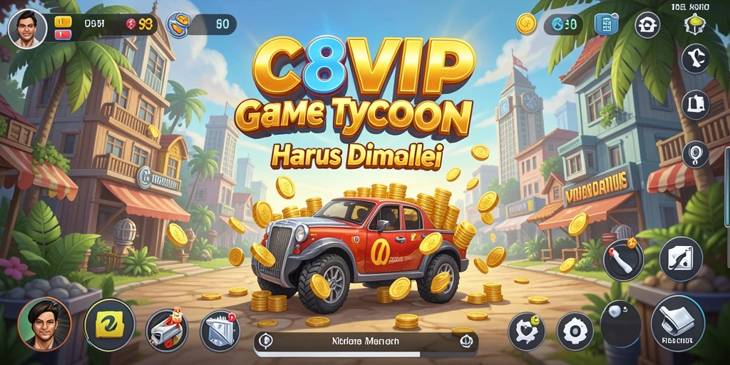 Tangkapan layar C8VIP menunjukkan gameplay Tycoon yang seru dan menantang.