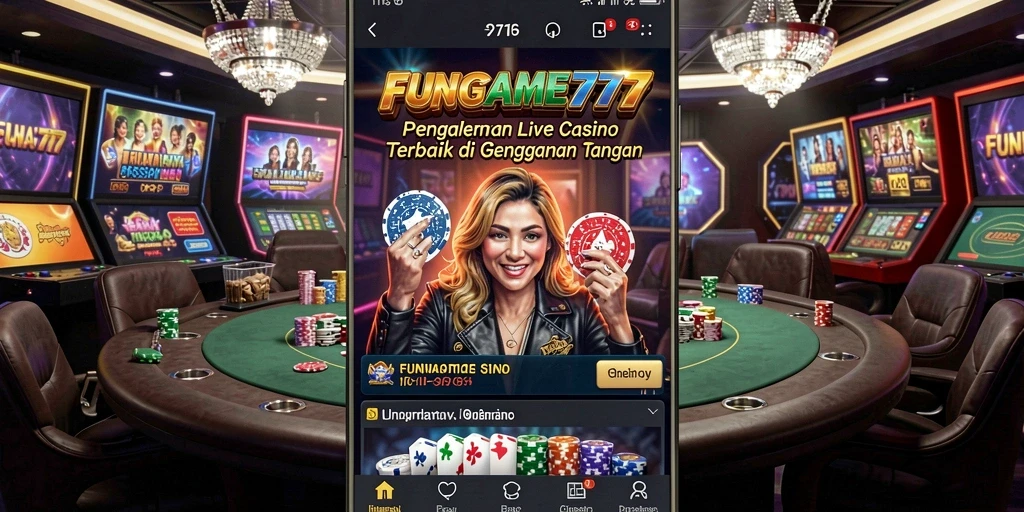 Gameplay menarik FUNGAME777 dengan dealer profesional di Live Casino.