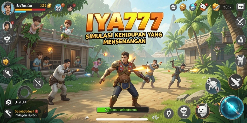 Screenshot utama IYA777 menampilkan gameplay simulasi yang menarik.