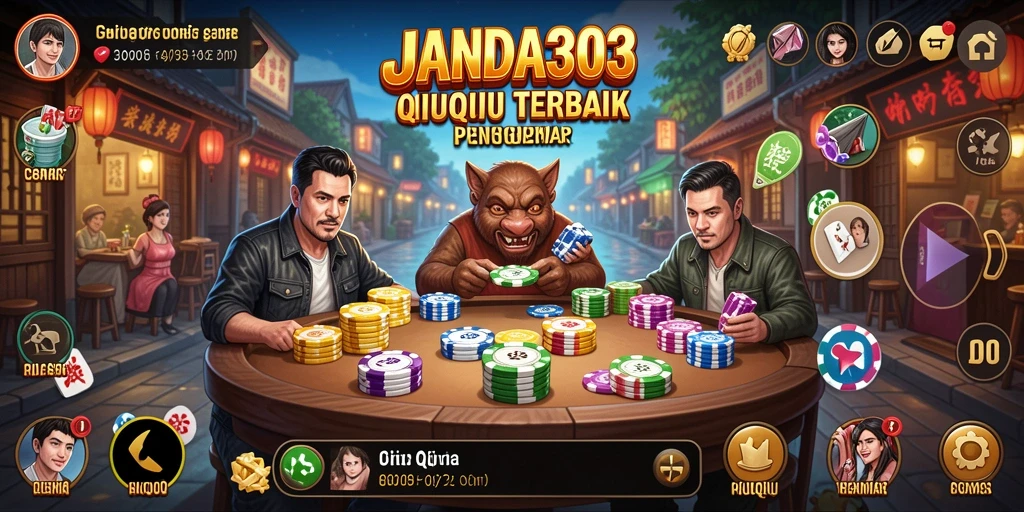 Screenshot gameplay JANDA303 dengan elemen QiuQiu yang menarik.