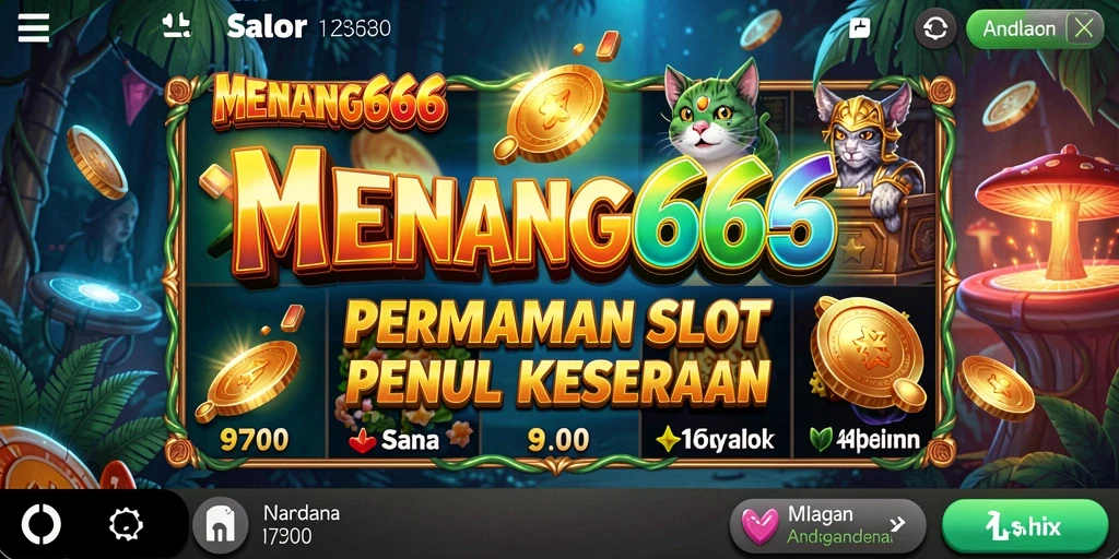 Screenshot MENANG666 menampilkan gameplay Slot yang menarik dan penuh warna.