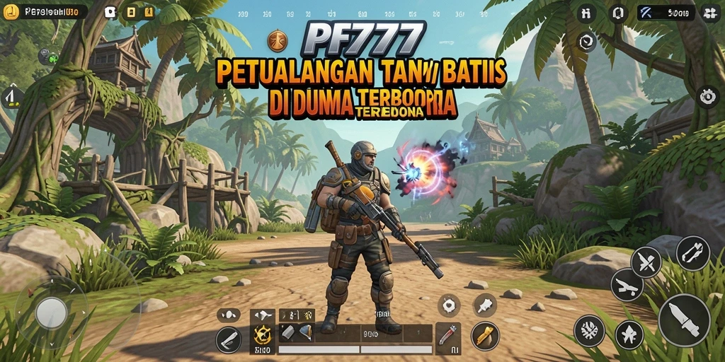 Tampilan gameplay PF777 dengan dunia terbuka yang luas dan penuh petualangan.