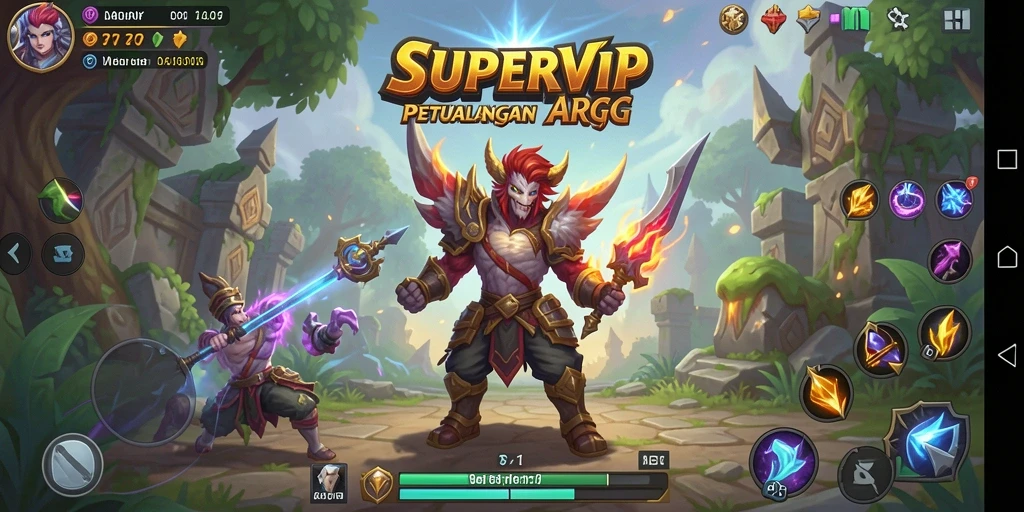 Gameplay dinamis dan menantang di dunia ARPG SUPERVIP.
