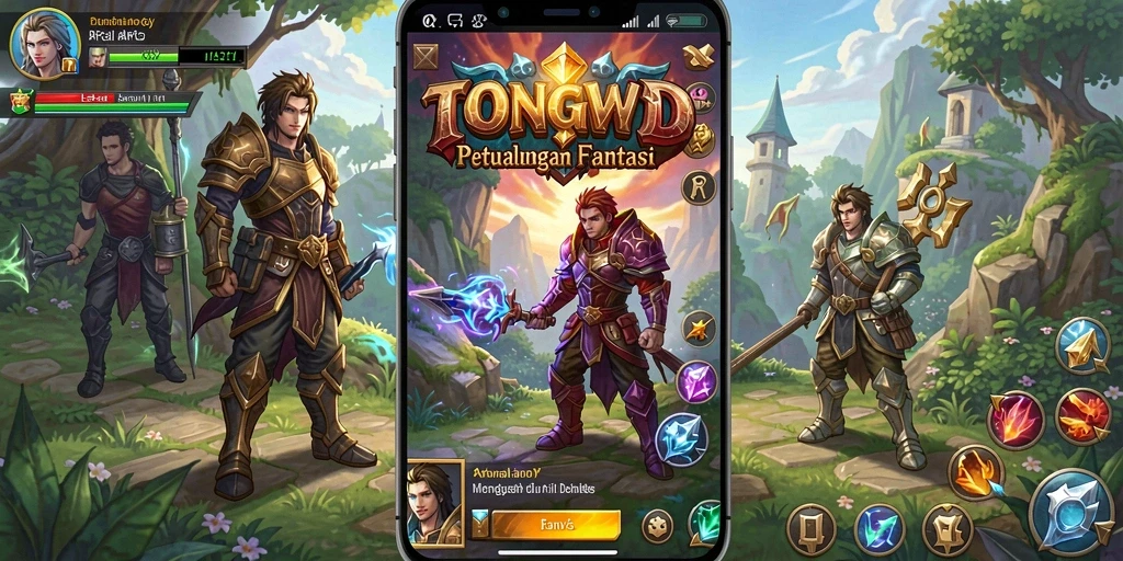 Gameplay TONGWD yang memukau dengan aksi pertarungan seru.